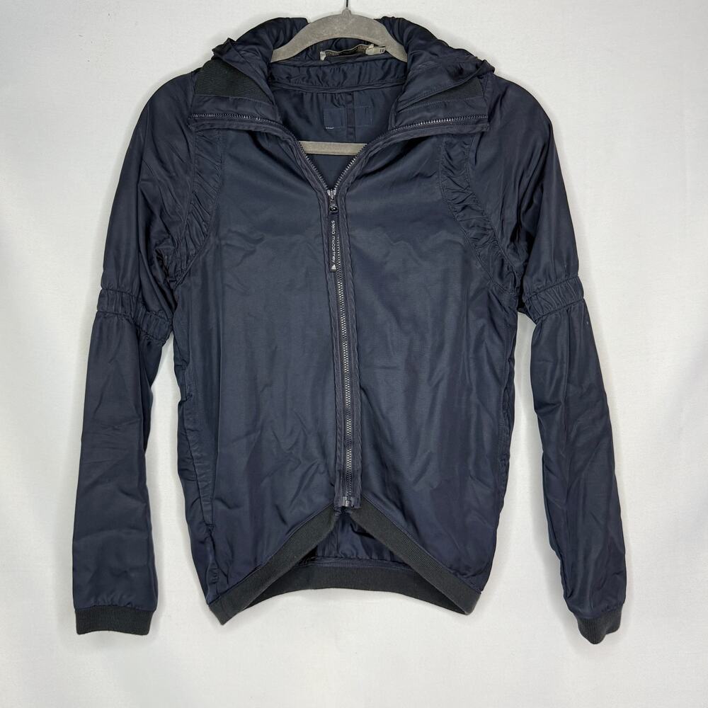 adidas by Stella McCartney Dark Navy Lightweight Hooded Jacket XS